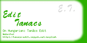 edit tanacs business card